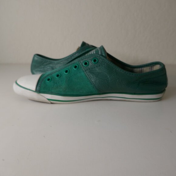 COACH "MIKA LACELESS" SNEAKERS Women's Sz 10B Green - Picture 7 of 13